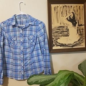 Old Navy Plaid Button Down Shirt